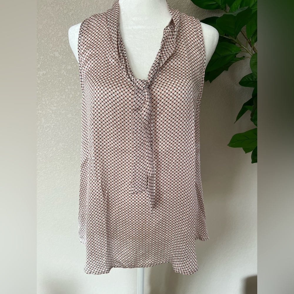 Jella C. M Front Tie Sleeveless Blouse 🔥🔥